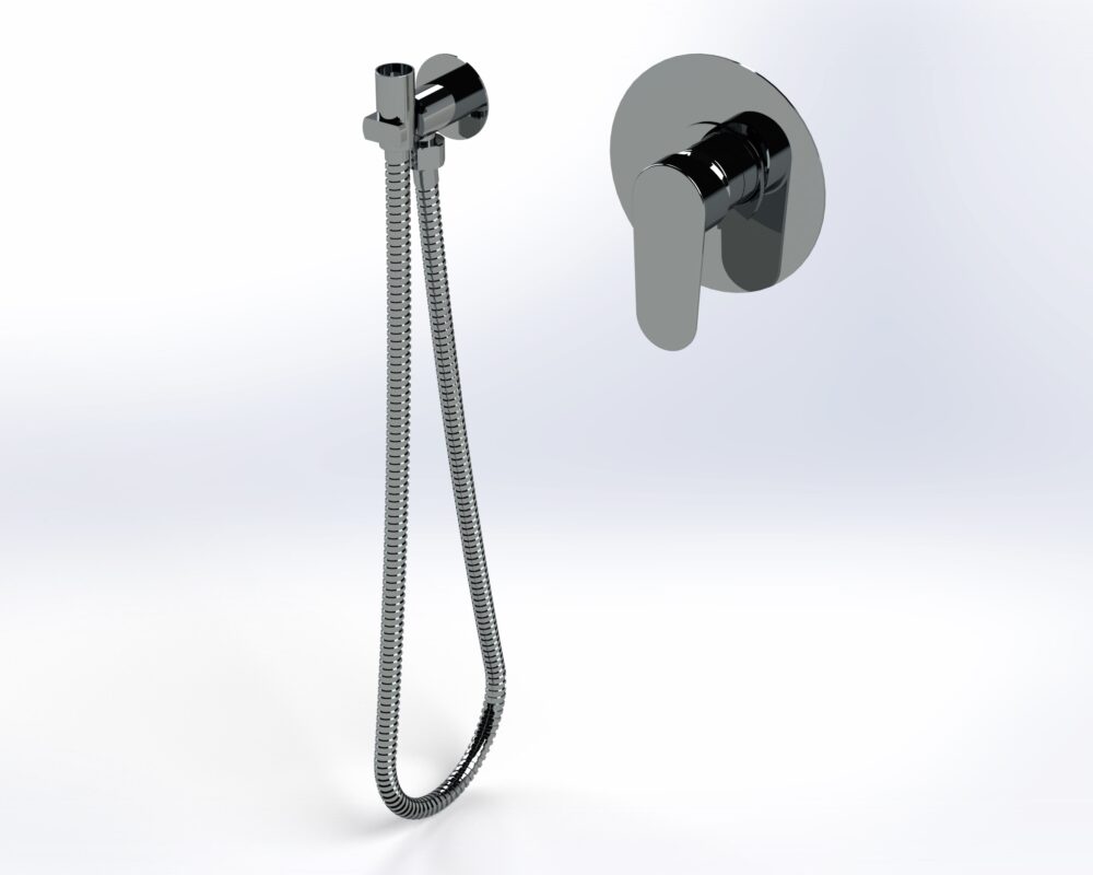 شیر توالت توکار دو تکه مدل 305